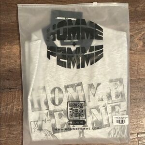 Homme Femme White Short Sleeve Tee